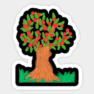 Fruit Tree Desgin Sticker